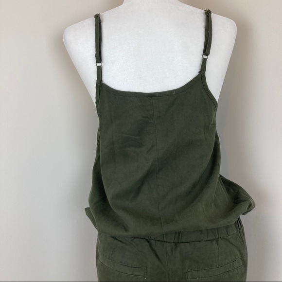 Motherhood Maternity Army Green Cargo Jumpsuit NWT - Picture 7 of 15